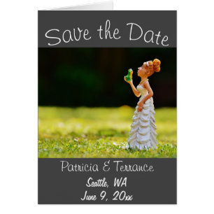 Funny Save the Date Princess Frog  Cards