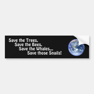 Funny Save The Planet Bumper Stickers