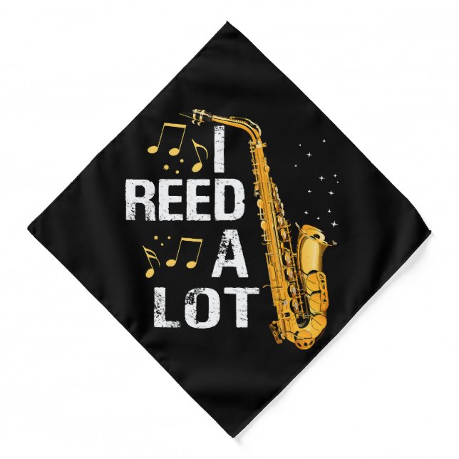 Funny Saxophone Bandana (Front)