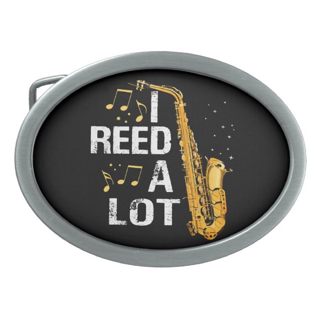 Funny Saxophone Belt Buckle (Front)