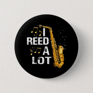Funny Saxophone Button