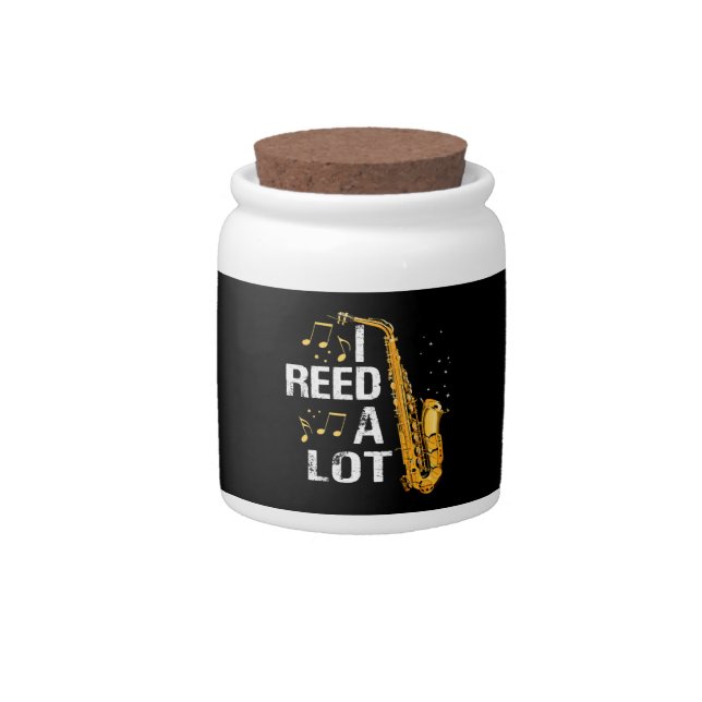 Funny Saxophone Candy Jar (Front)