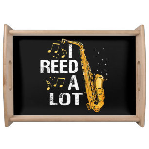 Funny Saxophone Serving Tray