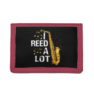 Funny Saxophone Tri-fold Wallet