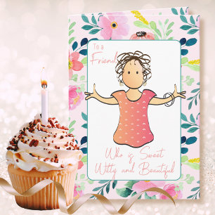 Funny Saying 60th Birthday Snarky Lady Cartoon Card