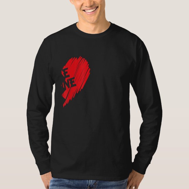 Funny Saying Be Mine Partner Look Couple Two Half  T-Shirt (Front)