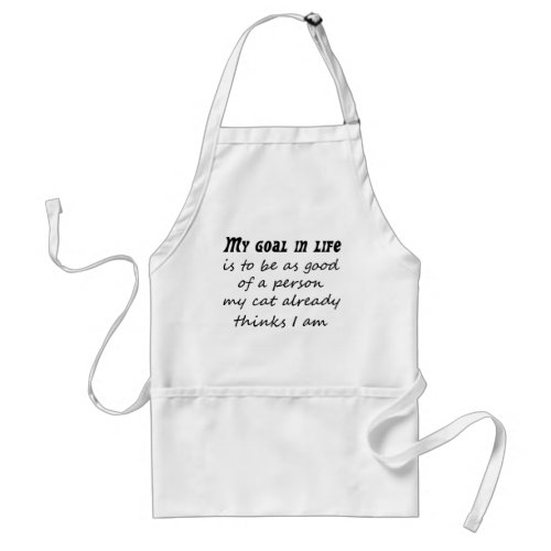 Funny saying cat joke kitchen apron pet owner gift