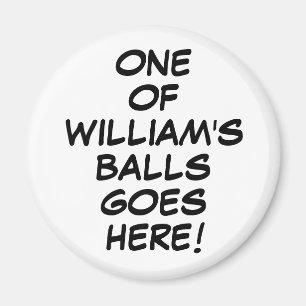 Funny Saying Custom Comic Book Golf Ball Marker Magnet