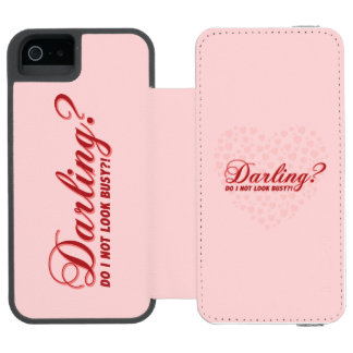 funny saying Darling do I not look busy withhearts iPhone SE/5/5s Wallet Case