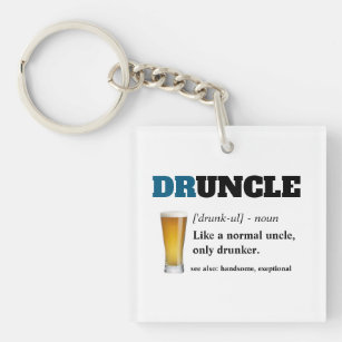 Funcle - Fun Uncle Keychain Key Ring by TooLoud