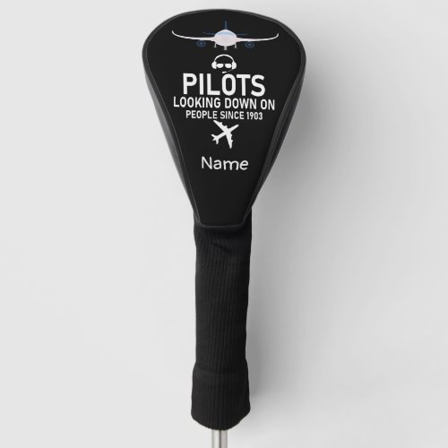 Funny saying for pilot golfer head cover