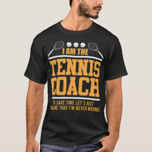 Funny saying for tennis coach Tennis basketball fa T-Shirt
