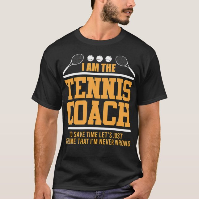Funny saying for tennis coach Tennis basketball fa T-Shirt (Front)