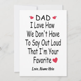 Funny Saying Gift For Dad With Custom Name Holiday Card