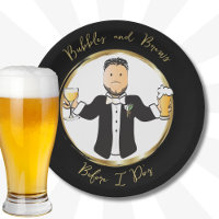 Funny Saying Groom Male Cartoon Wedding Brunch
