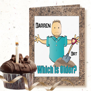 Funny Saying Male Cartoon Old Age Humor Birthday Card