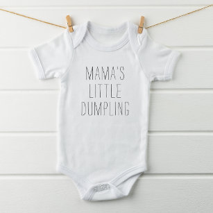 Funny Saying Mama's Little Dumpling Baby Bodysuit