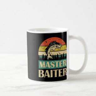 Funny Saying-master Baiter Fishing Fishermen Men W Coffee Mug