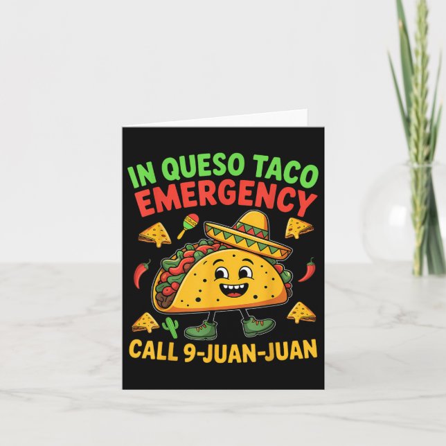 Funny Saying Meme Cinco De Mayo Mexican Taco Fiest Card (Front)