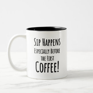Funny Saying Modern Coworker Birthday Quote Two-Tone Coffee Mug