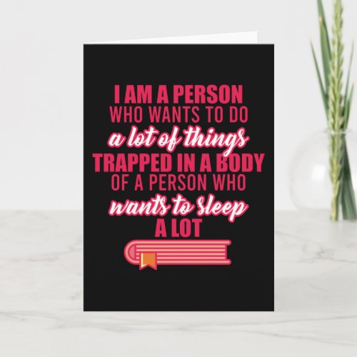 Funny Saying Office Lazy Worker Procrastination Card