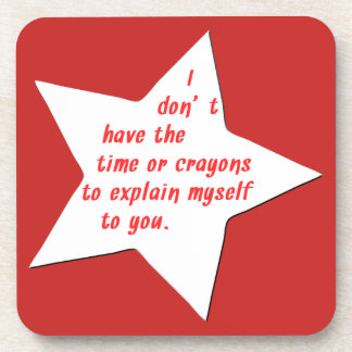 Funny Saying or Quote For Coffee Lovers Beverage Coaster
