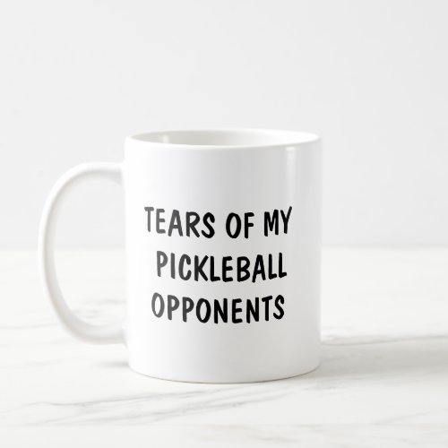 Funny Saying Pickleball Opponent Modern Typography Coffee Mug