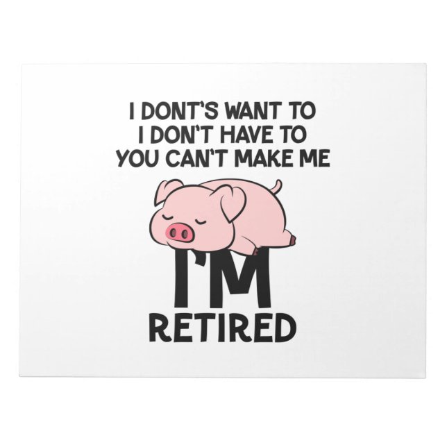 funny saying sacarsm quote notepad (Front)