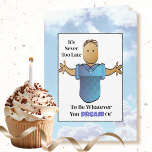 Funny Saying Snarky Ethnic Male Cartoon Birthday Card