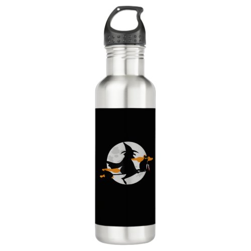 Funny Saying Spooky Season Halloween Cat Lover Wom Stainless Steel Water Bottle