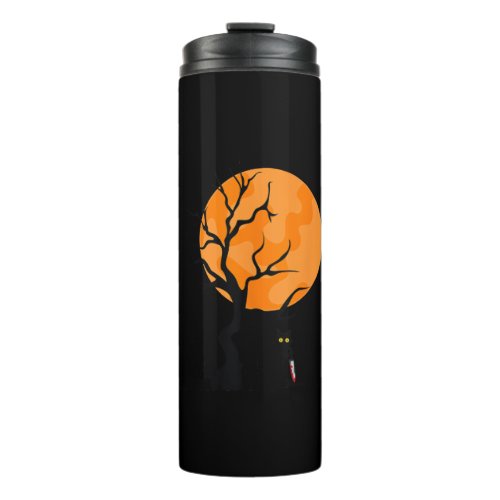 Funny Saying Spooky Season Halloween Cat Lover Wom Thermal Tumbler