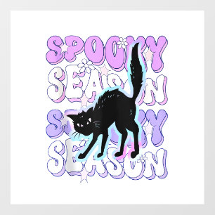 Funny Saying Spooky Season Halloween Cat Lover Wom Wall Decal