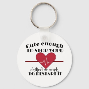 Funny saying Valentine's day cardiologist doctor Keychain