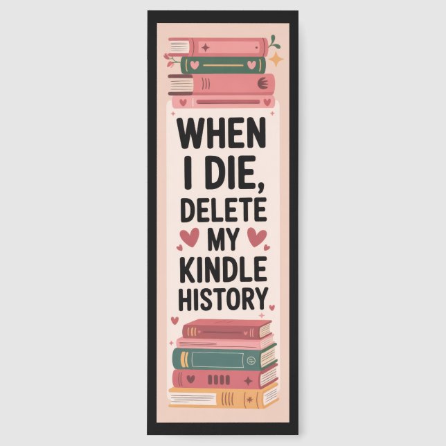 Funny Saying With Books Bookmarks (Front)