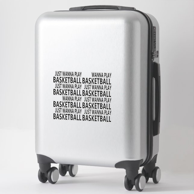 Funny sayings about basketball palyer sticker (Suitcase)