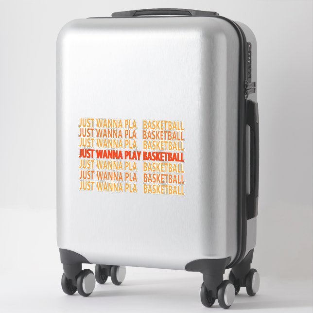 Funny sayings about basketball palyer sticker (Suitcase)