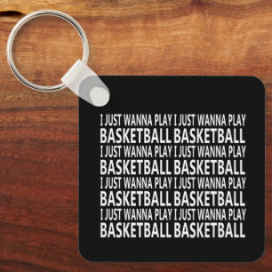 Funny sayings about baskteball player keychain