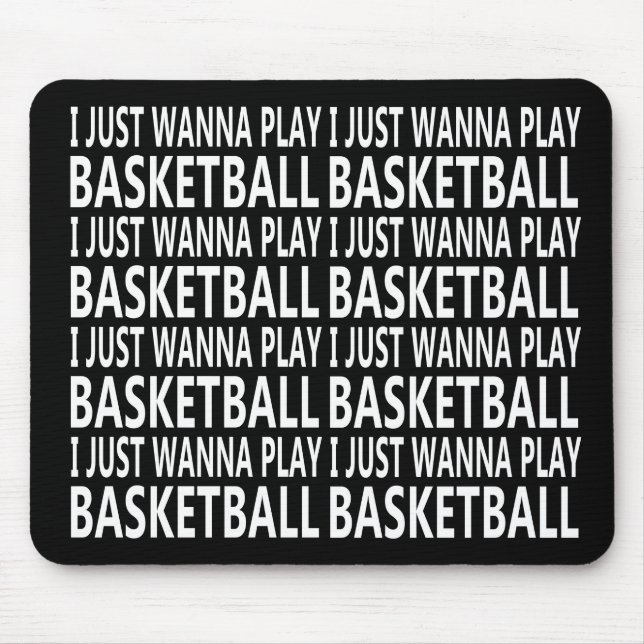 Funny sayings about baskteball player mouse pad (Front)