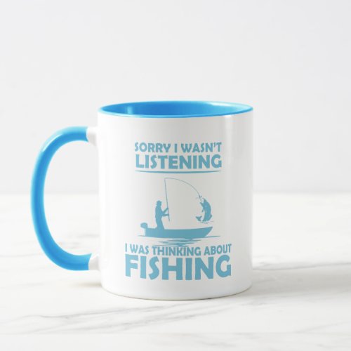 Funny sayings about fishing mug