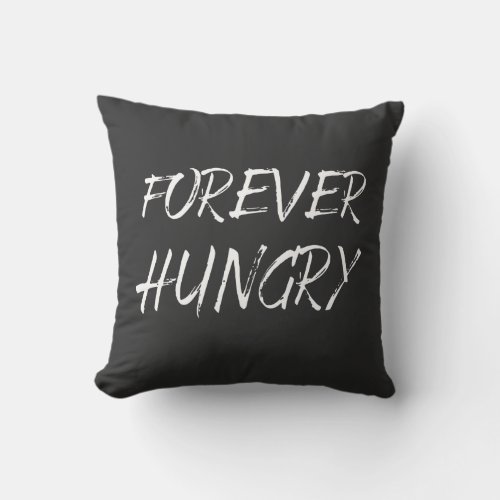 funny sayings about food lovers throw pillow