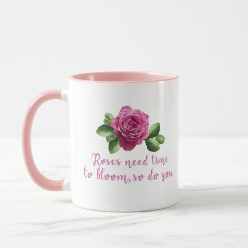 Funny sayings about roses and love mug