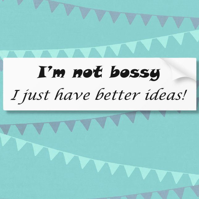 Funny sayings black and white modern humor gifts bumper sticker (Creator Uploaded)