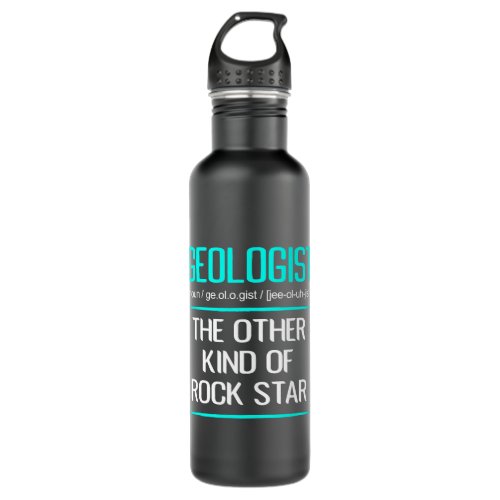 Funny Sayings For Men Geology Geologist Definition Stainless Steel Water Bottle