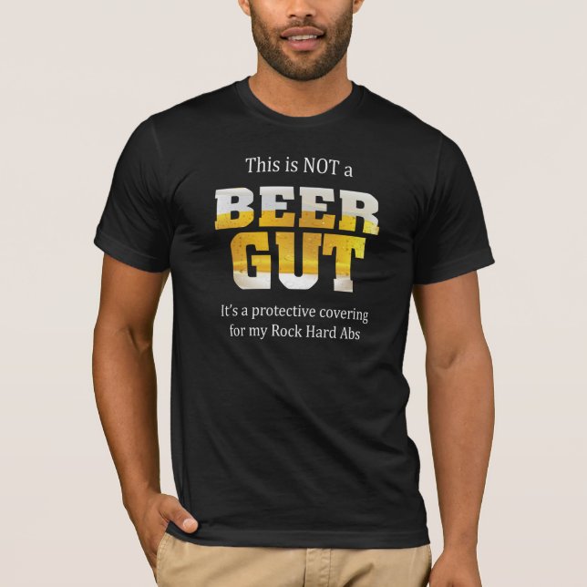 Funny Sayings | Not a BEER GUT T-Shirt (Front)