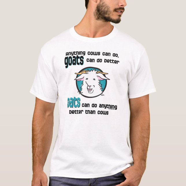 Funny Sayings on Goat T-shirt (Front)