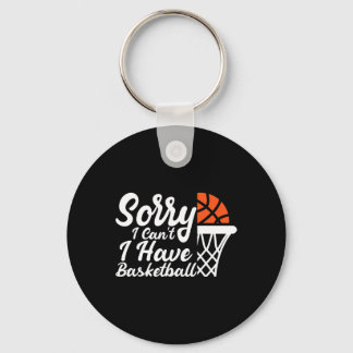 Funny Sayings Sorry I Can't I Have Sketll Design  Keychain