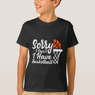 Funny Sayings Sorry I Can't I Have Sketll Design T-Shirt