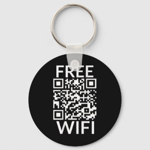 Funny Scan Free Wifi Trump Dancing Prank Qr Presid Keychain