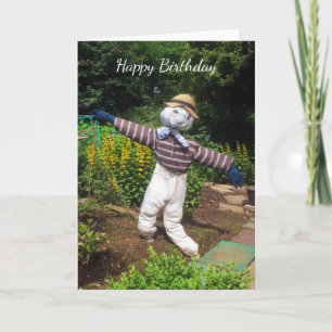 Funny scarecrow card