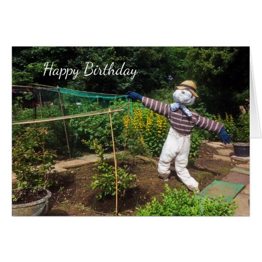 Funny scarecrow cards (Front Horizontal)